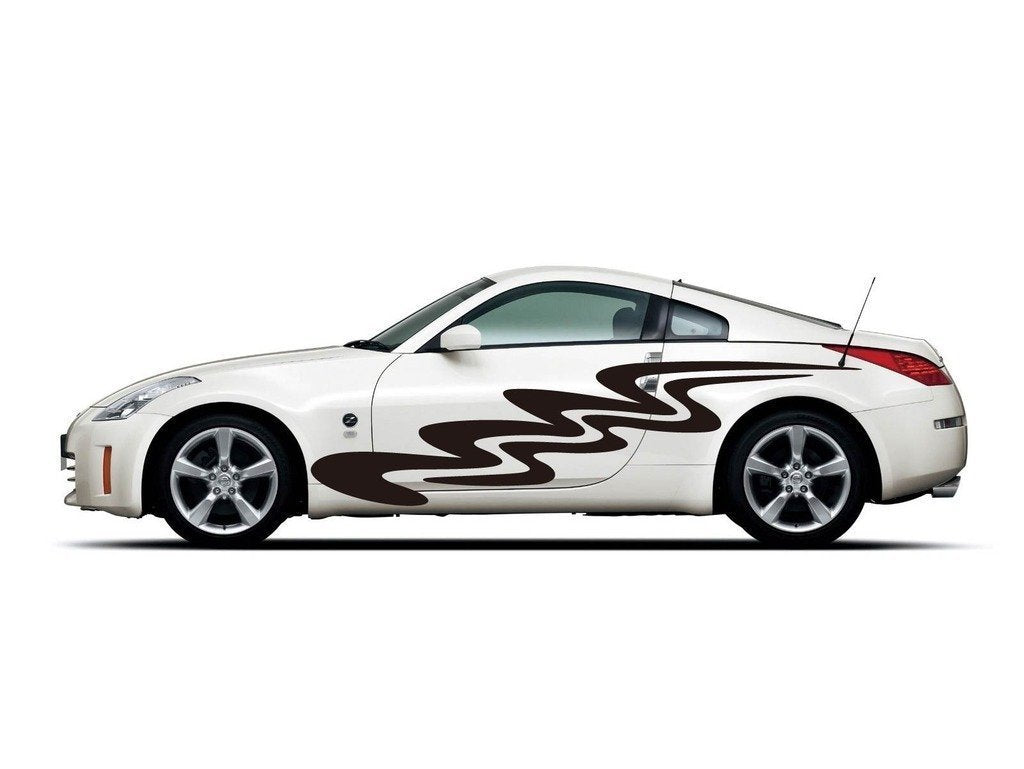 Picniva Style 319 Racing Side Stripe Vinyl Decals, 20 x 83 in, 2 Pc