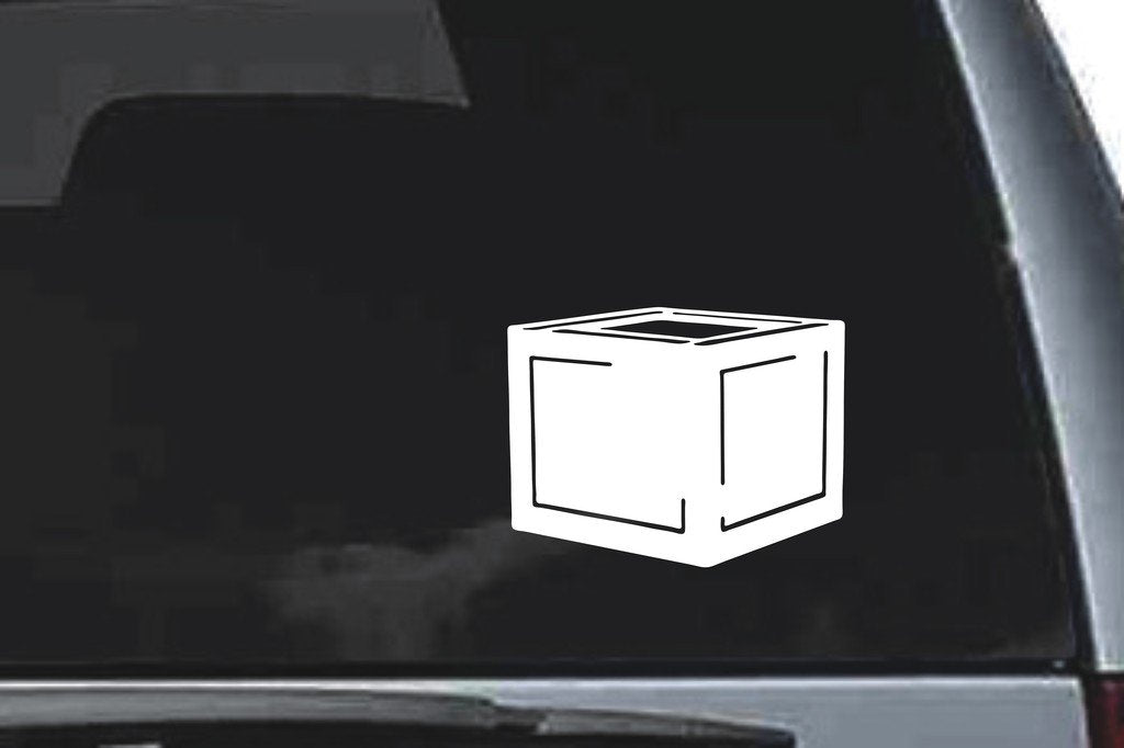 Picniva Box Sty2 Vinyl Car Window Decal, Approx 5 in