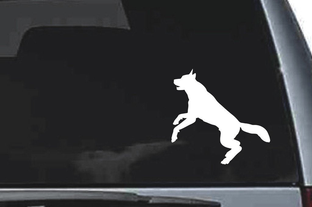 Picniva Wolf Sty43 Vinyl Car Window Decal, Approx 5 in