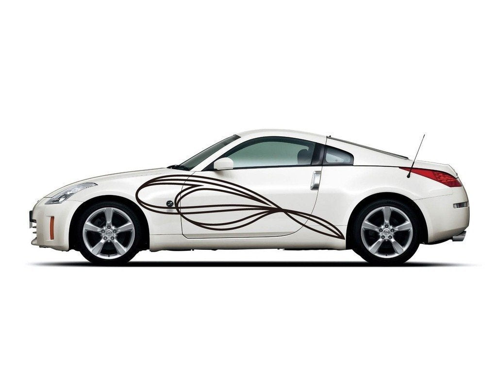 Picniva Style 321 Racing Side Stripe Vinyl Decals, 20 x 61 in, 2 Pc