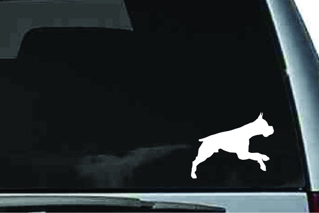 Picniva Boxer Dog Sty33 Vinyl Car Window Decal, Approx 5 in