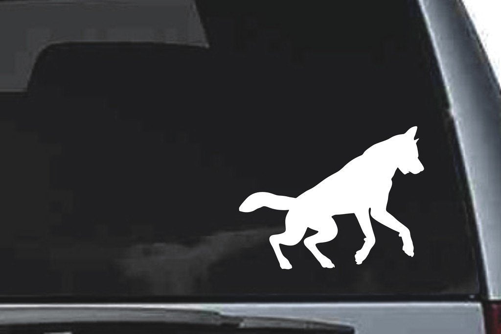 Picniva Wolf Sty34 Vinyl Car Window Decal, Approx 5 in