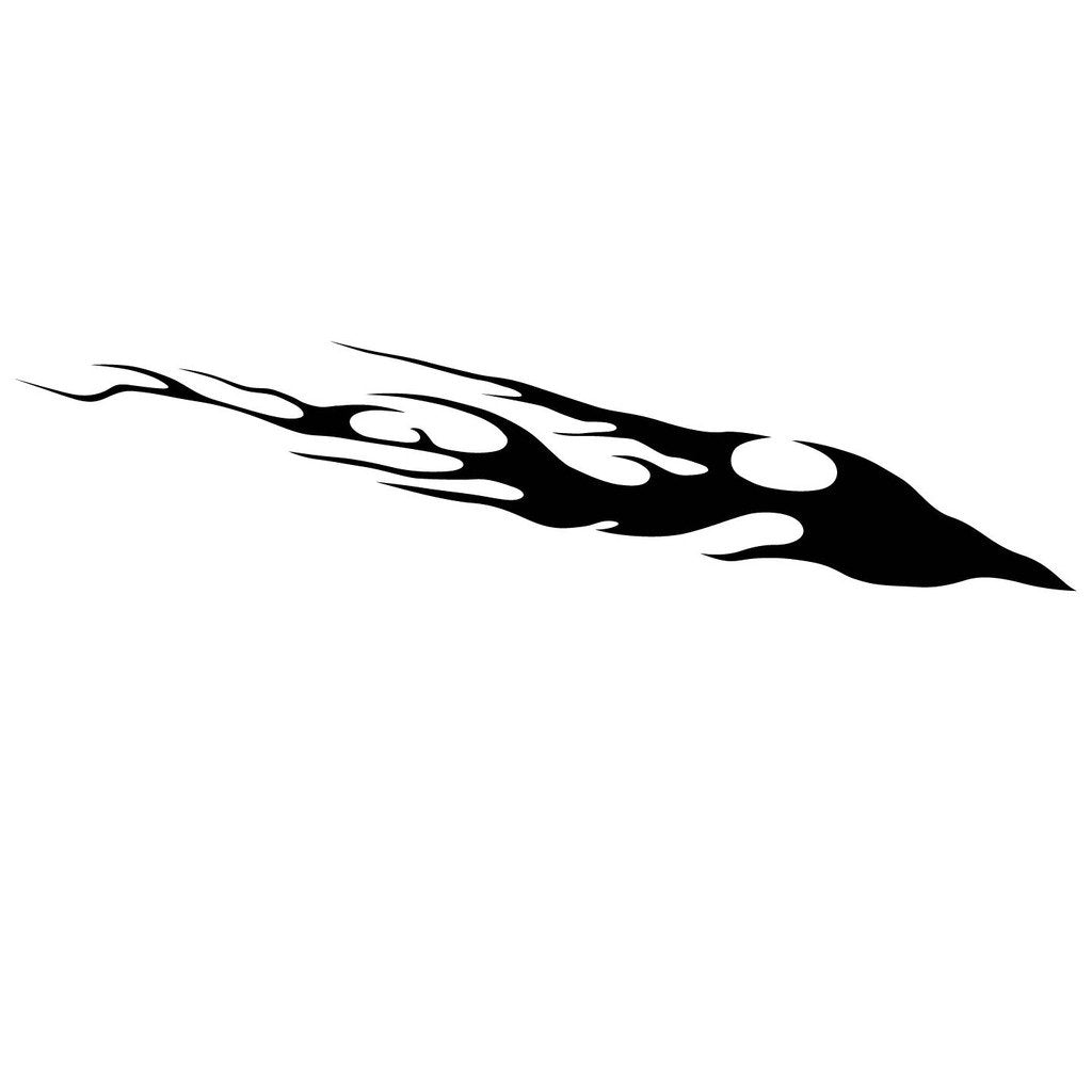 Picniva Style 284 Racing Side Stripe Vinyl Decals, 20 x 80 in, 2 Pc