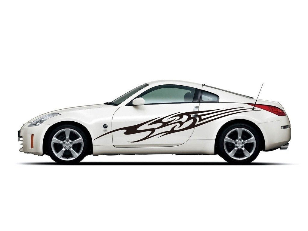 Picniva Style 304 Racing Side Stripe Vinyl Decals, 22 x 120 in, 2 Pc