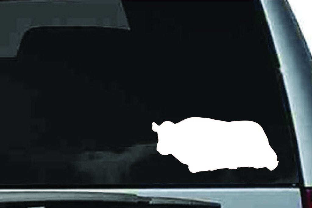 Picniva Cow Sty3a Vinyl Car Window Decal, Approx 5 in