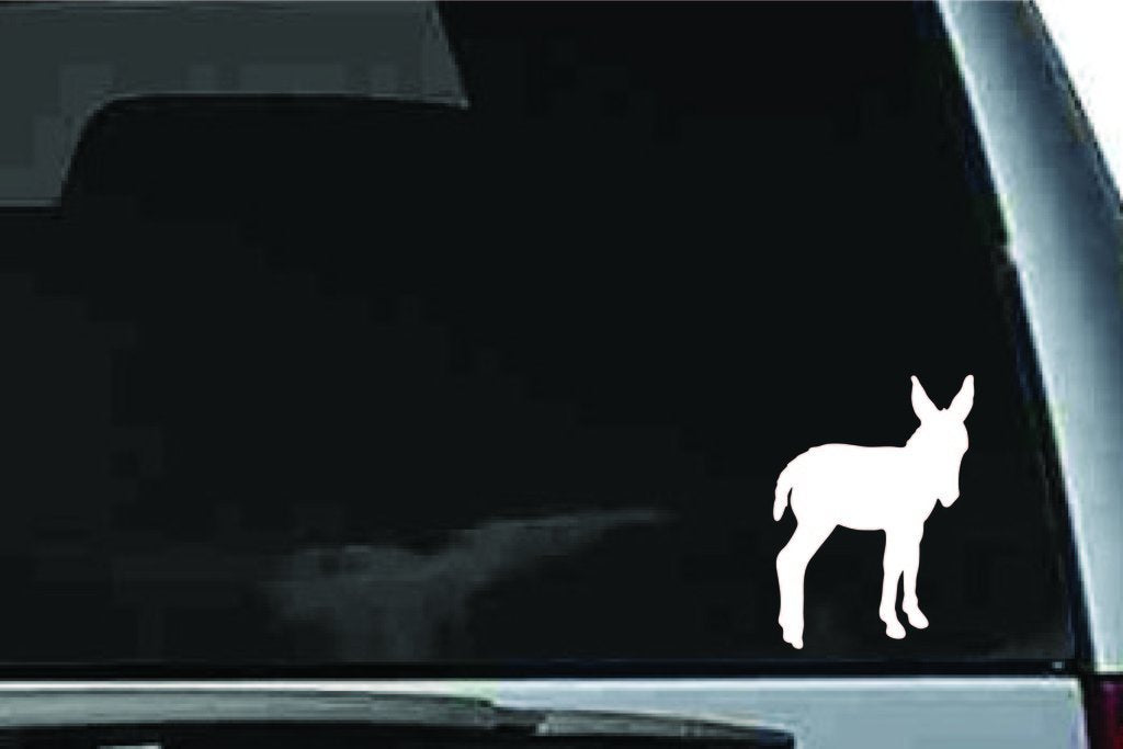 Picniva Donkey Sty1 Vinyl Car Window Decal, Approx 5 in
