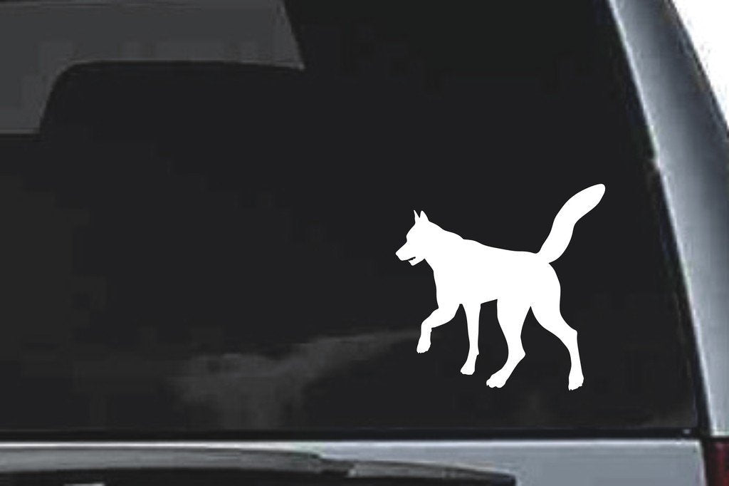 Picniva Wolf Sty41 Vinyl Car Window Decal, Approx 5 in