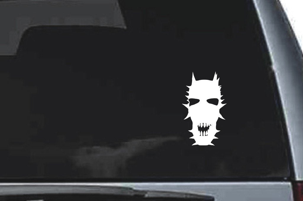 Picniva Skull Sty13a Vinyl Car Window Decal, Approx 5 in