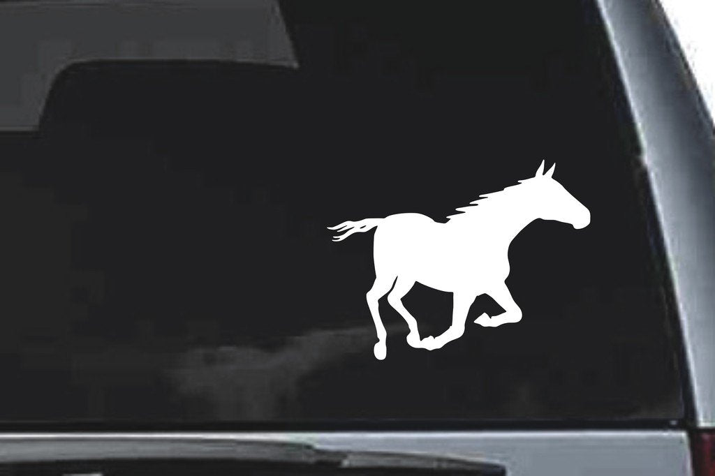 Picniva Horse Sty53a Vinyl Car Window Decal, Approx 5 in