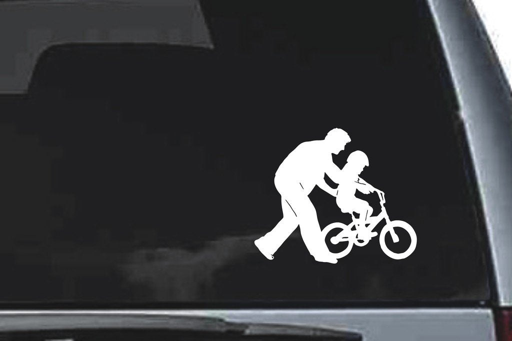 Picniva Bicycle Sty7 Vinyl Car Window Decal, Approx 5 in