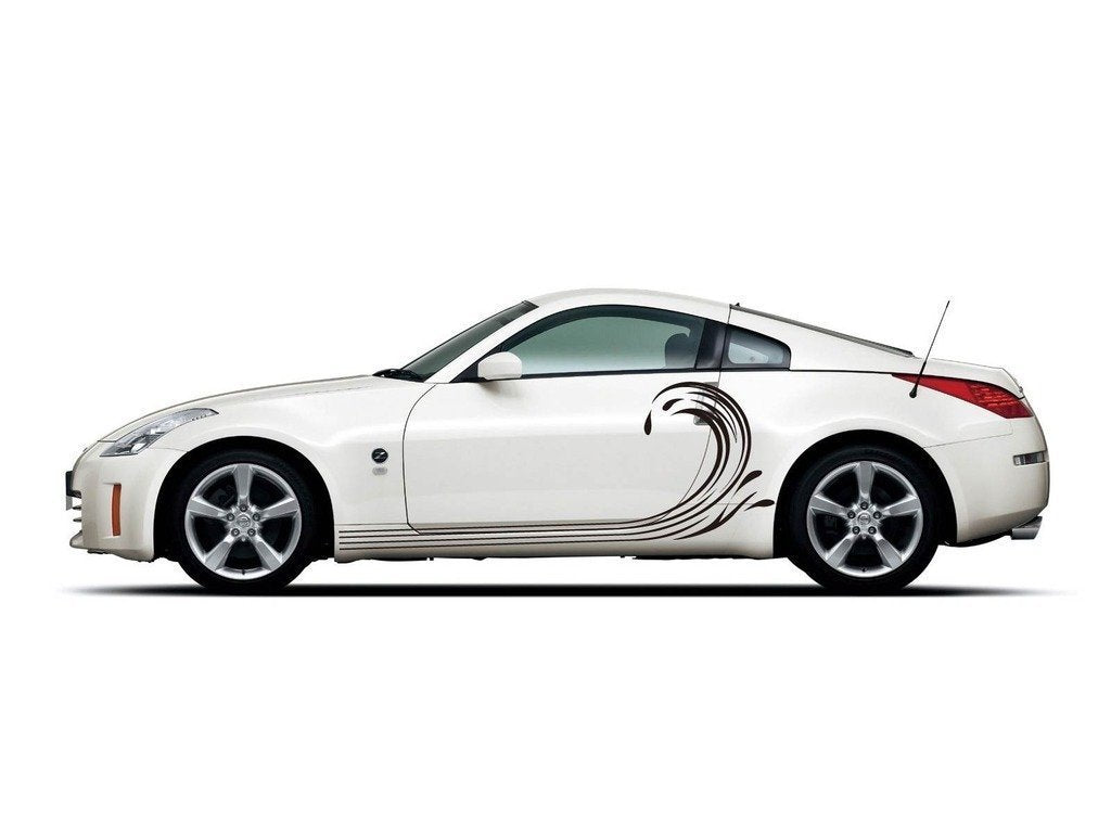Picniva Style 198 Racing Side Stripe Vinyl Decals, 22 x 36 in, 2 Pc