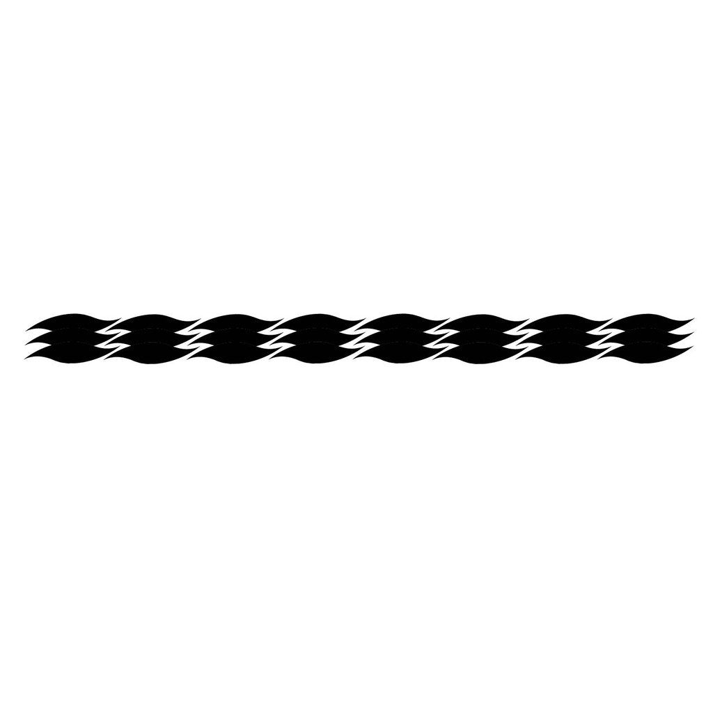 Picniva Style 410 Racing Side Stripe Vinyl Decals, 10 x 138 in, 2 Pc