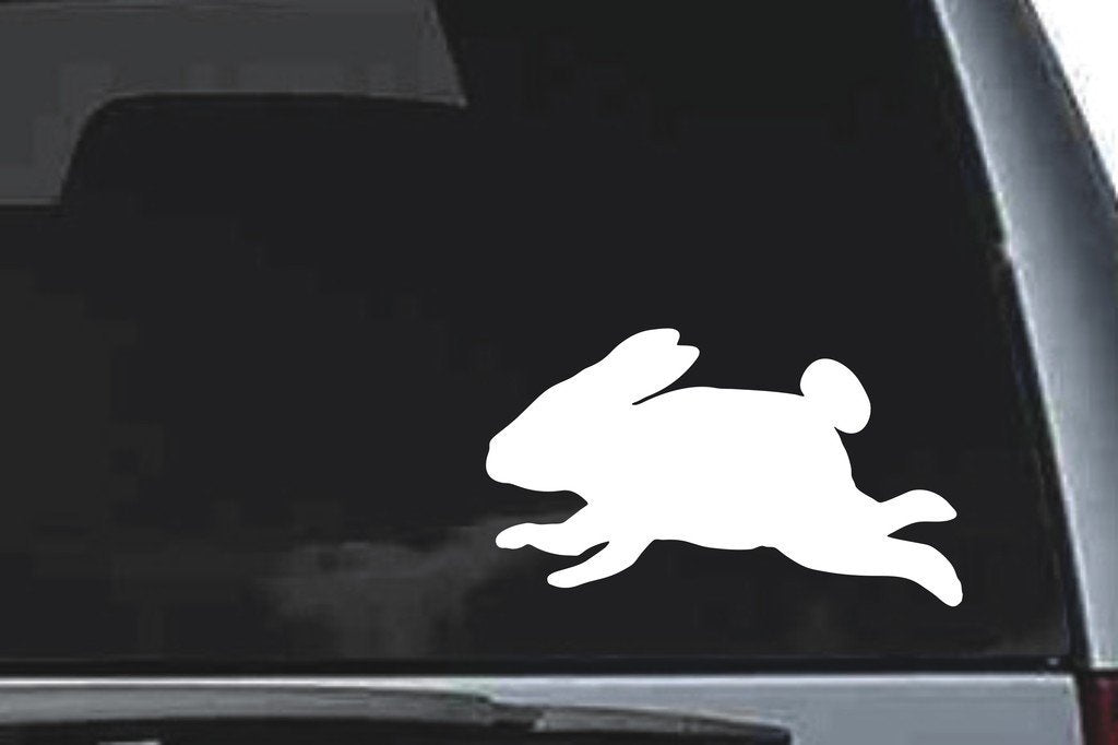 Picniva Rabbit Sty8 Vinyl Car Window Decal, Approx 5 in