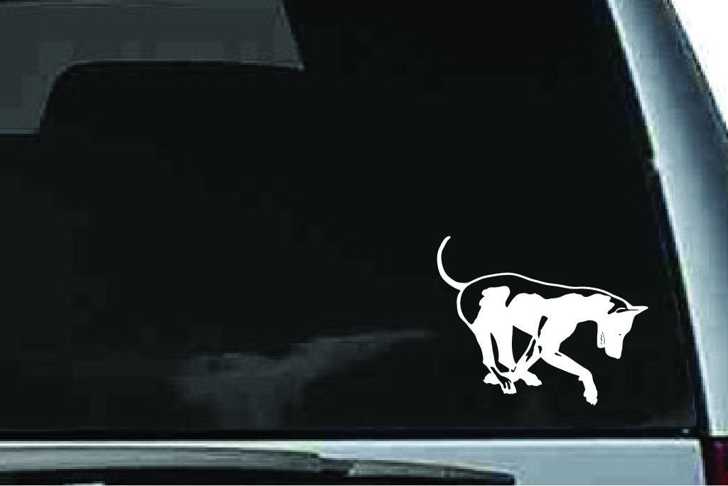 Picniva Doberman Dog Sty23 Vinyl Car Window Decal, Approx 5 in