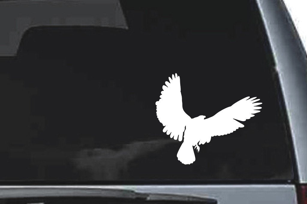 Picniva Bald Eagle Sty5 Vinyl Car Window Decal, Approx 5 in