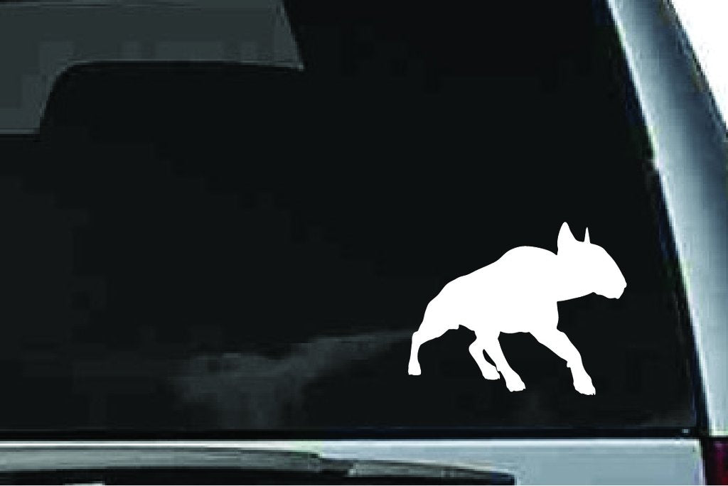 Picniva Bull Terrier Dog Sty30 Vinyl Car Window Decal, Approx 5 in