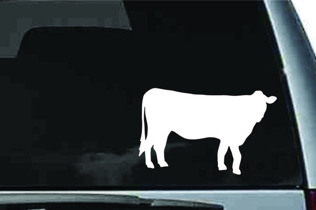 Picniva Cow Sty4 Vinyl Car Window Decal, Approx 5 in