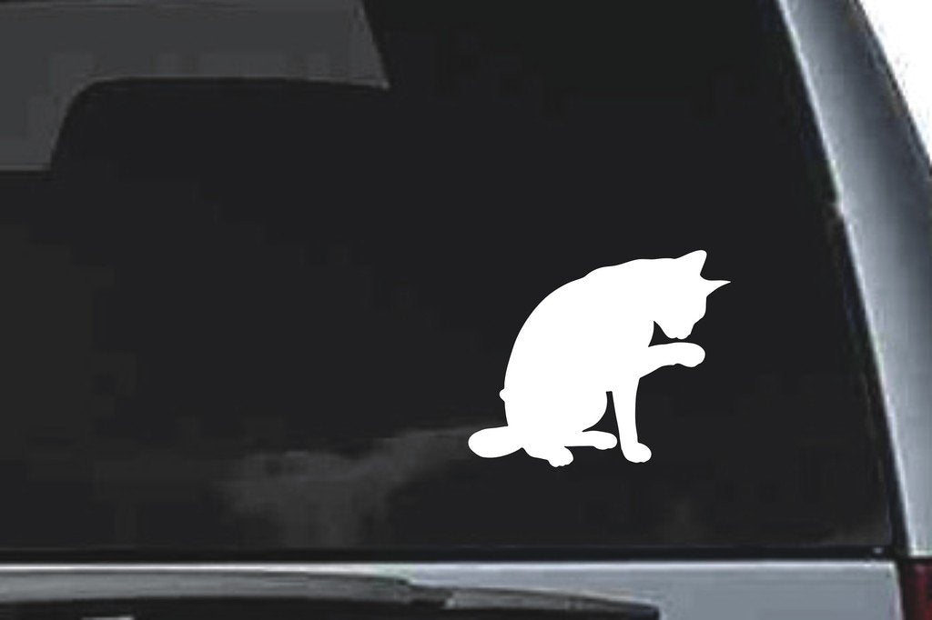 Picniva Abyssinian Cat Sty7 Vinyl Car Window Decal, Approx 5 in