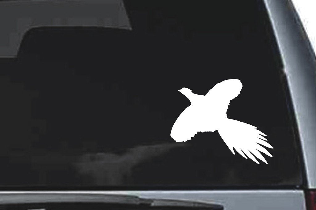 Picniva Pheasant Sty4 Vinyl Car Window Decal, Approx 5 in