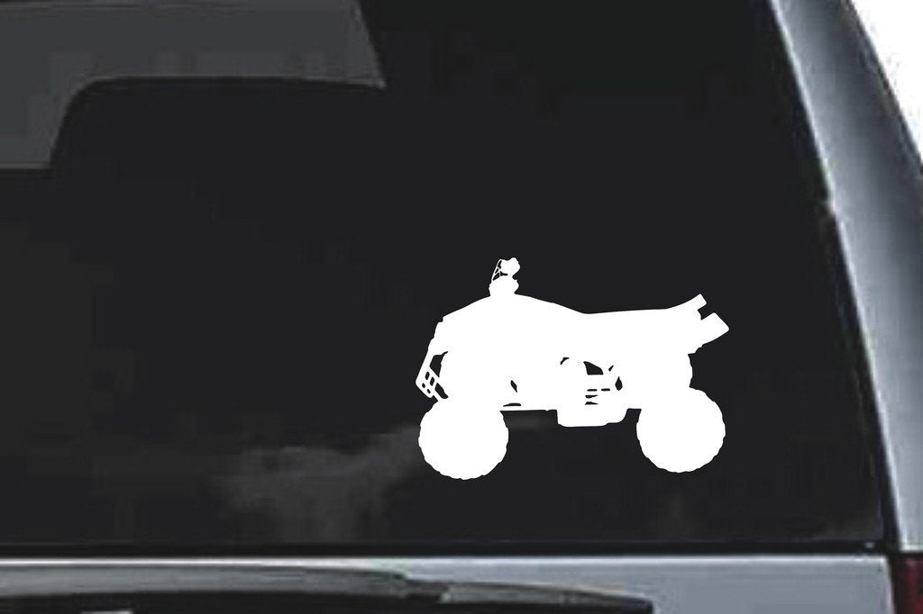 Picniva ATV Quad Sty6a Vinyl Car Window Decal, Approx 5 in