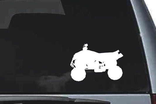 Picniva ATV Quad Sty6a Vinyl Car Window Decal, Approx 5 in