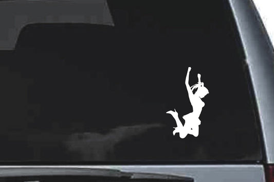 Picniva Girl Sty23 Vinyl Car Window Decal, Approx 5 in
