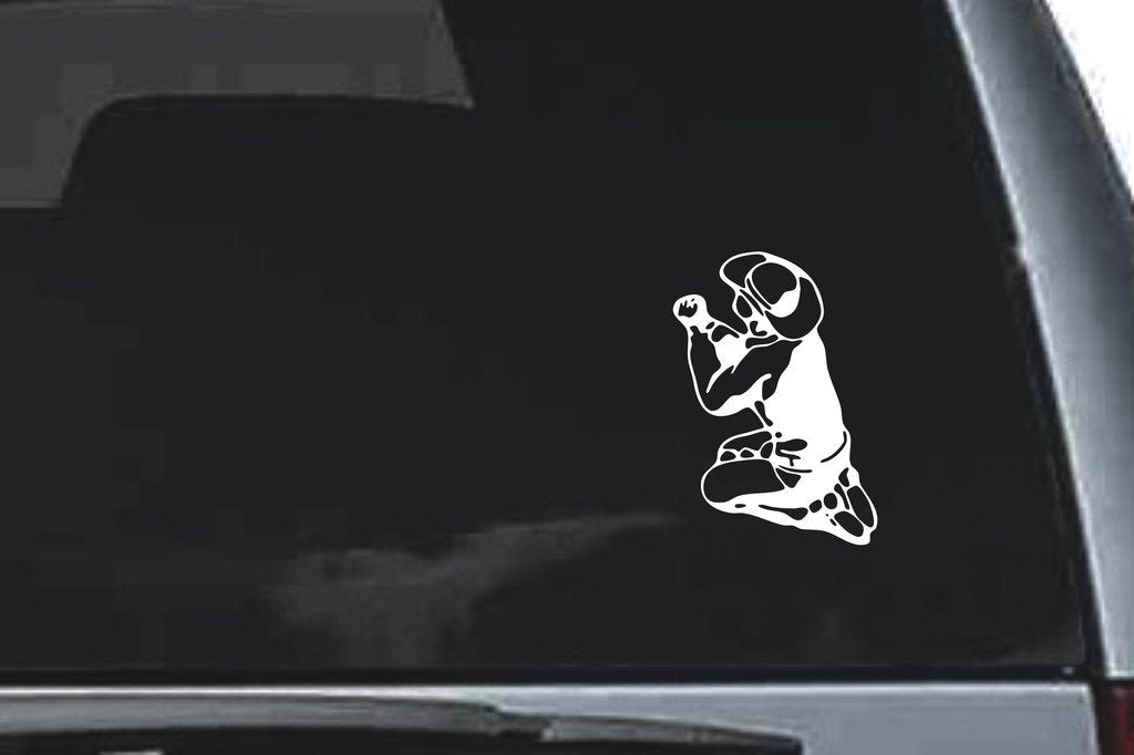 Picniva Cowboy Sty1 Vinyl Car Window Decal, Approx 5 in
