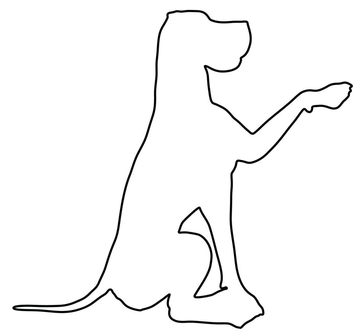 Picniva Great Dane Vinyl Car Decal, White, 10 in Wide