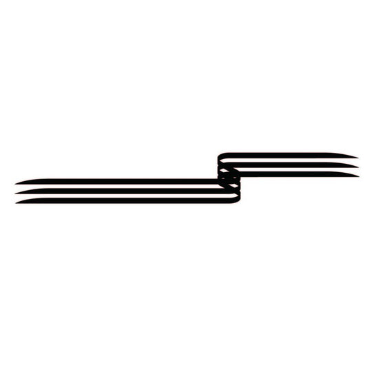 Picniva New sty9 Racing Car Body Side Stripes Sticker Decal 2 Pcs