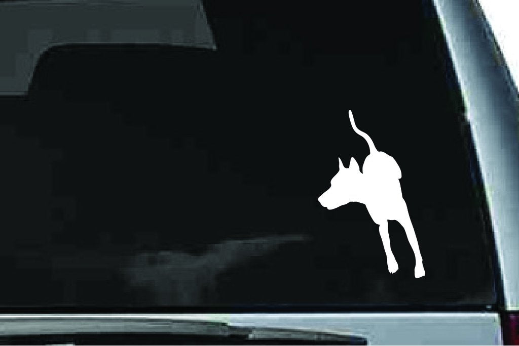 Picniva Doberman Dog Sty32a Vinyl Car Window Decal, Approx 5 in