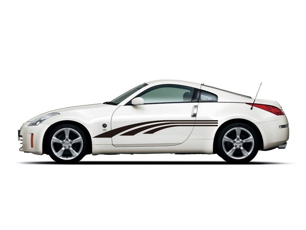 Picniva Style 155 Racing Side Stripe Vinyl Decals, 11 x 79 in, 2 Pc