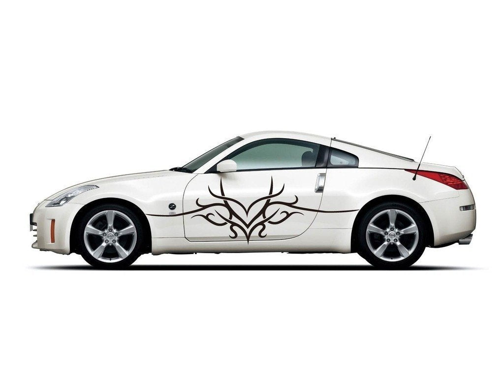 Picniva Style 402 Racing Side Stripe Vinyl Decals, 22 x 45 in, 2 Pc