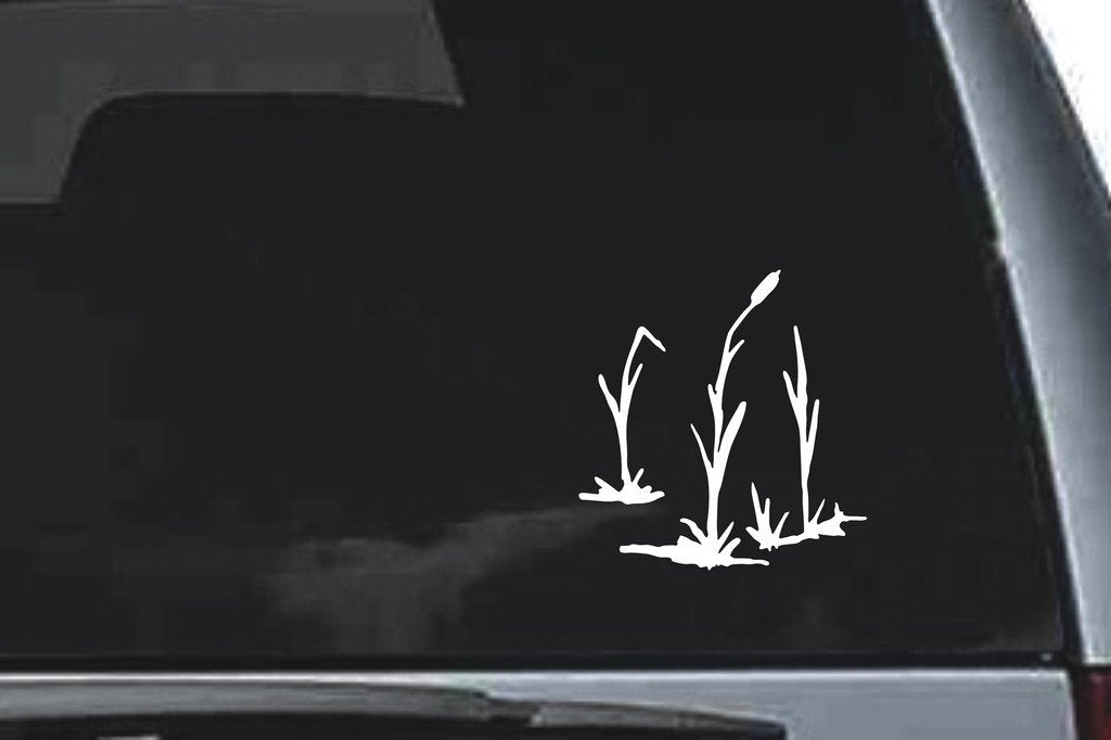 Picniva Reed Grass Clump Sty16 Vinyl Car Window Decal, Approx 5 in