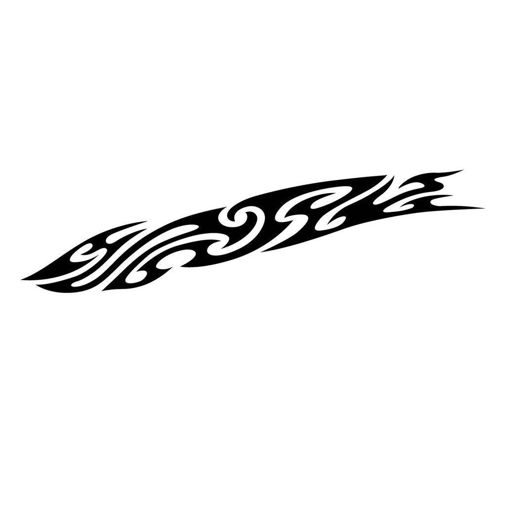 Picniva Style 272 Racing Side Stripe Vinyl Decals, 20 x 75 in, 2 Pc