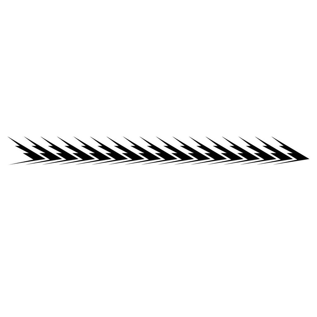 Picniva sty515Car Body Side Stripes Vinyl Graphics Sticker Decals 2 Pcs