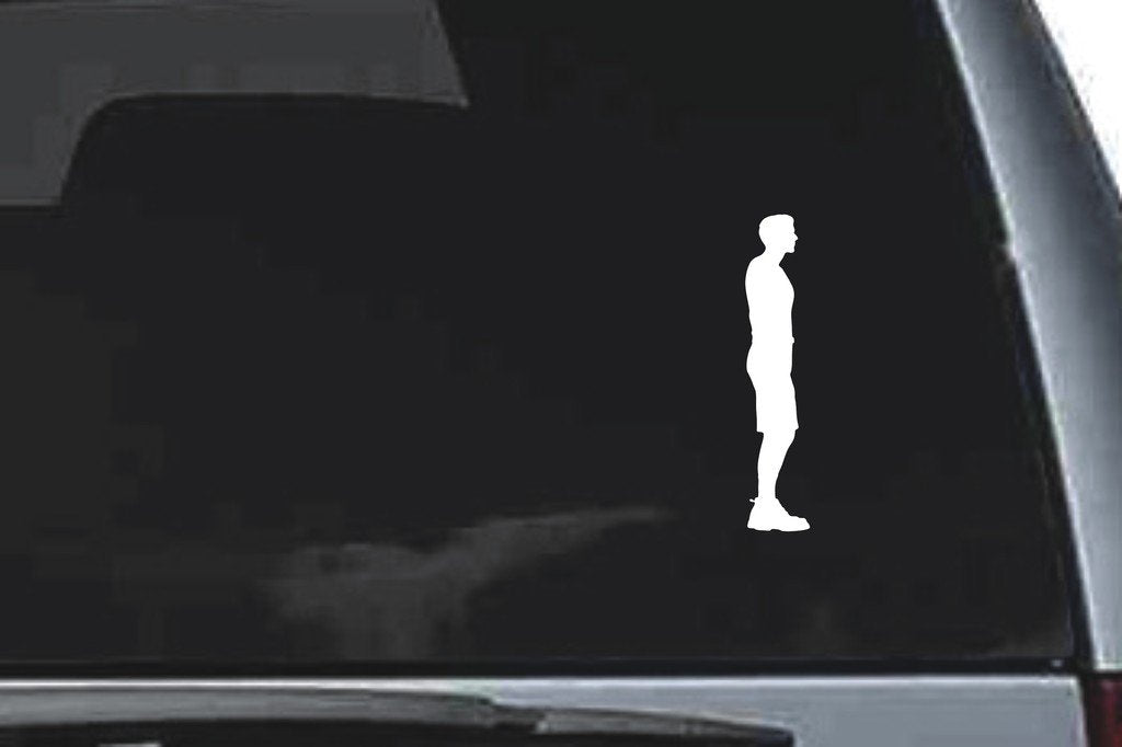 Picniva Standing Sty5 Vinyl Car Window Decal, Approx 5 in