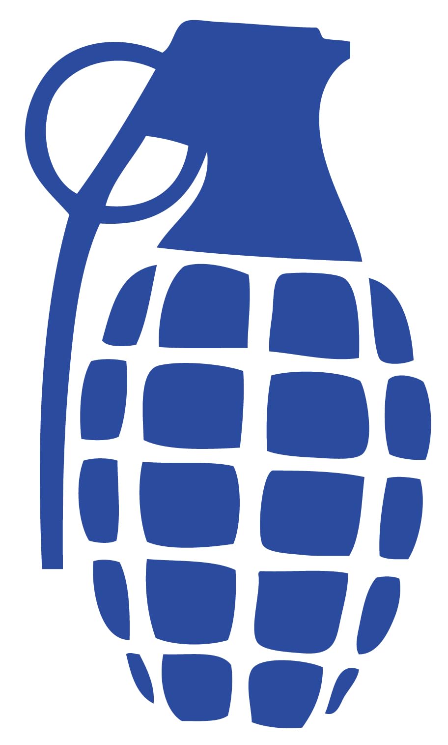Decaltor Grenade Vinyl Decal, Car Window Sticker