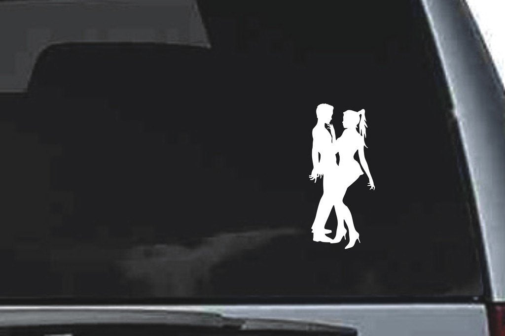 Picniva Dancing Sty71 Vinyl Car Window Decal, Approx 5 in