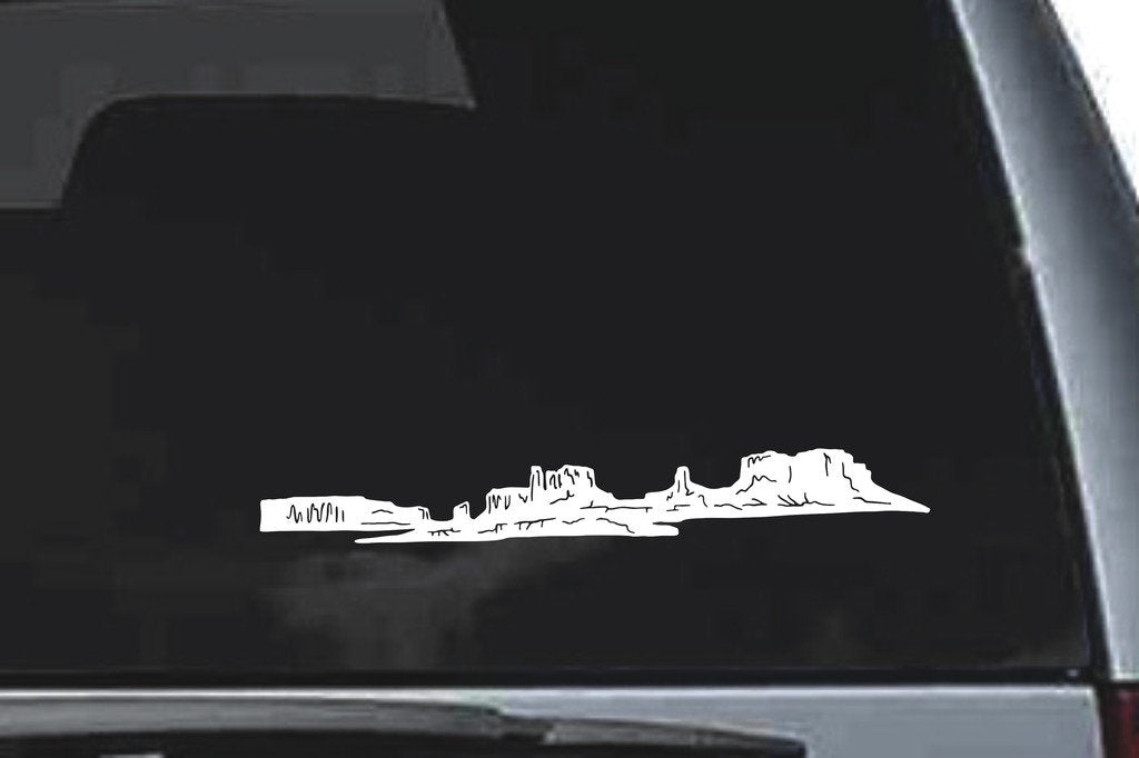 Picniva Mountain Sty12 Vinyl Car Window Decal, Approx 5 in
