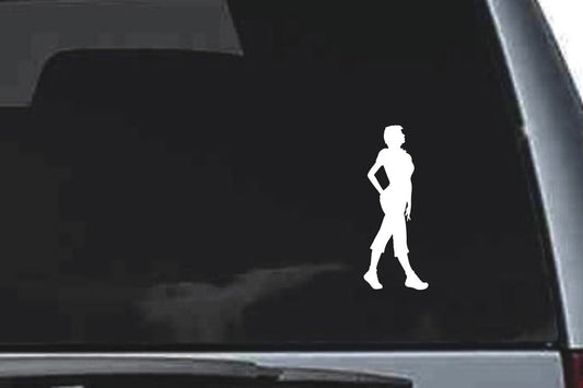 Picniva Standing Sty1 Vinyl Car Window Decal, Approx 5 in