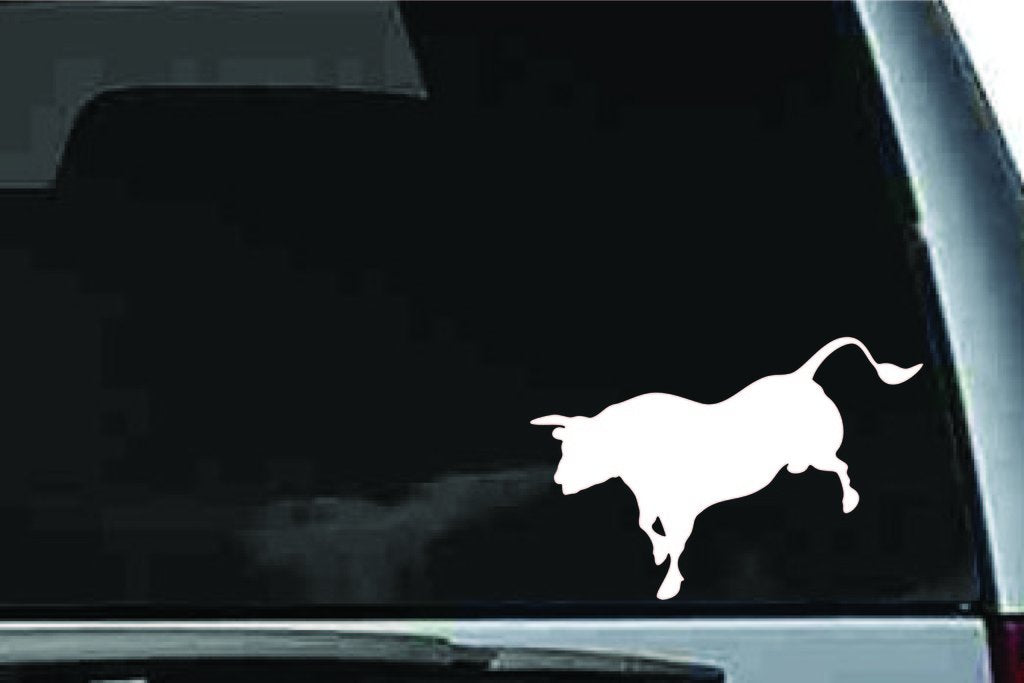 Picniva Bull Sty13a Vinyl Car Window Decal, Approx 5 in