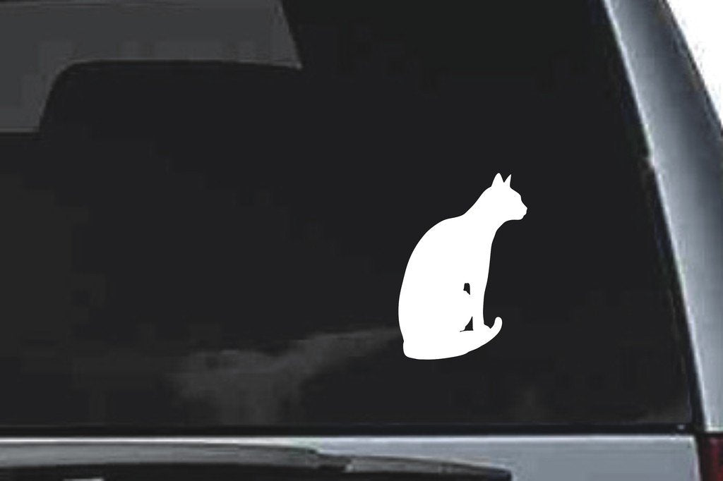 Picniva Abyssinian Cat Sty8 Vinyl Car Window Decal, Approx 5 in