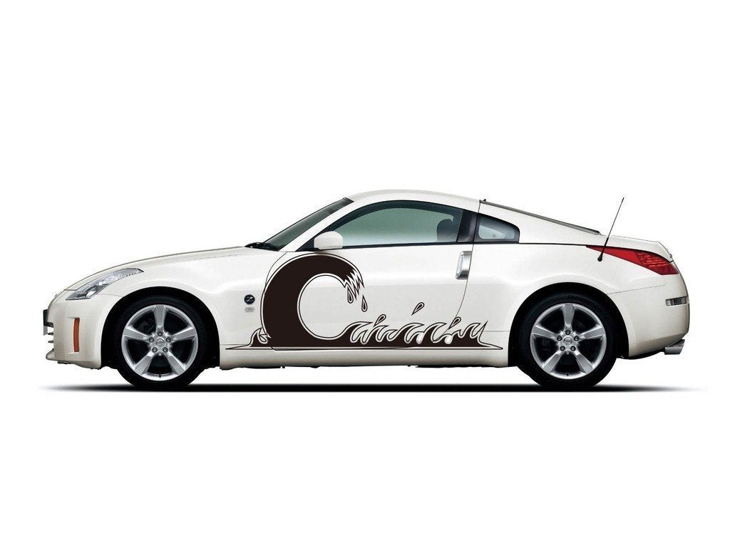 Picniva Style 104 Racing Side Stripe Vinyl Decals, 20 x 58 in, 2 Pc
