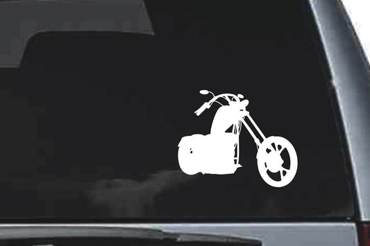 Picniva Chopper Motorcycle Sty5a Vinyl Car Window Decal, Approx 5 in