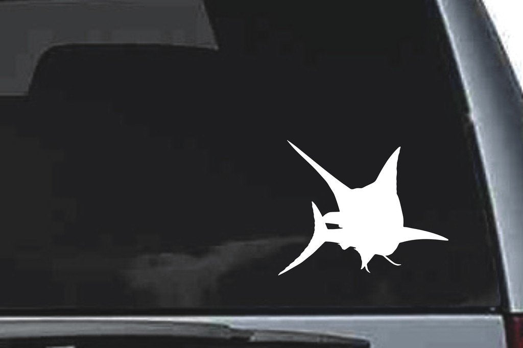 Picniva Marlin Sty5a Vinyl Car Window Decal, Approx 5 in