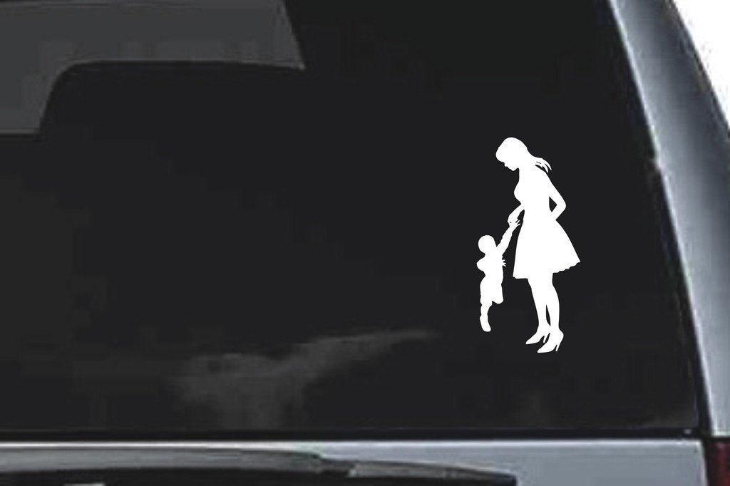 Picniva Mothers Day Sty12a Vinyl Car Window Decal, Approx 5 in