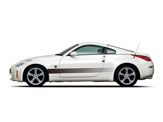Picniva sty117 Racing Car Body Side Stripes Sticker Decal 2 Pcs