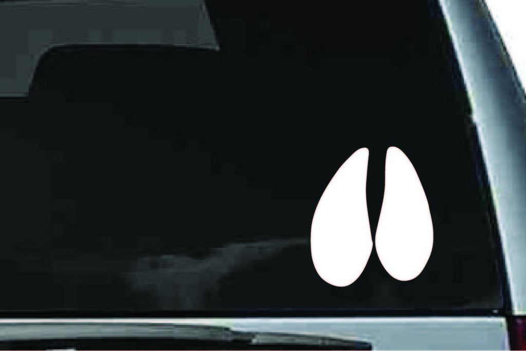 Picniva Moose Track Vinyl Car Window Decal, Approx 5 in