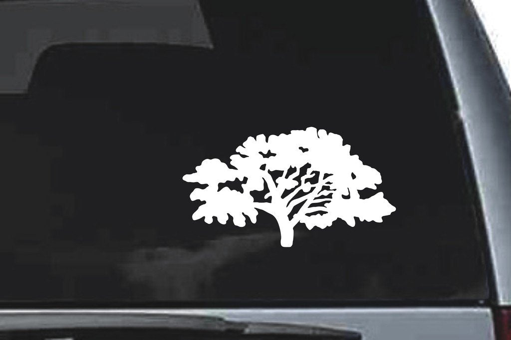 Picniva Oak Sty5 Vinyl Car Window Decal, Approx 5 in
