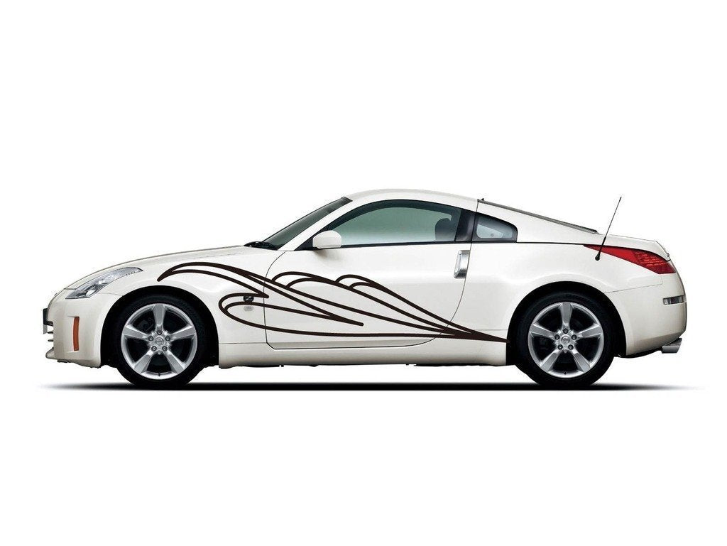 Picniva Style 317 Racing Side Stripe Vinyl Decals, 20 x 76 in, 2 Pc
